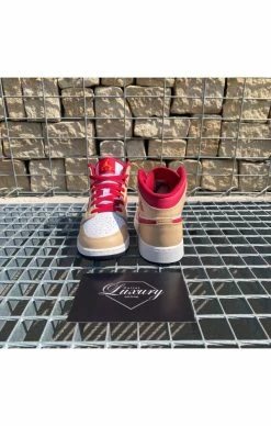 Air Jordan 1 Mid Light Curry Cardinal Red -MIKINY Prodejní prodejna air jordan 1 mid light curry cardinal red 3