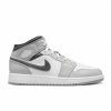 Air Jordan 1 Mid Light Smoke Grey Anthracite (GS)