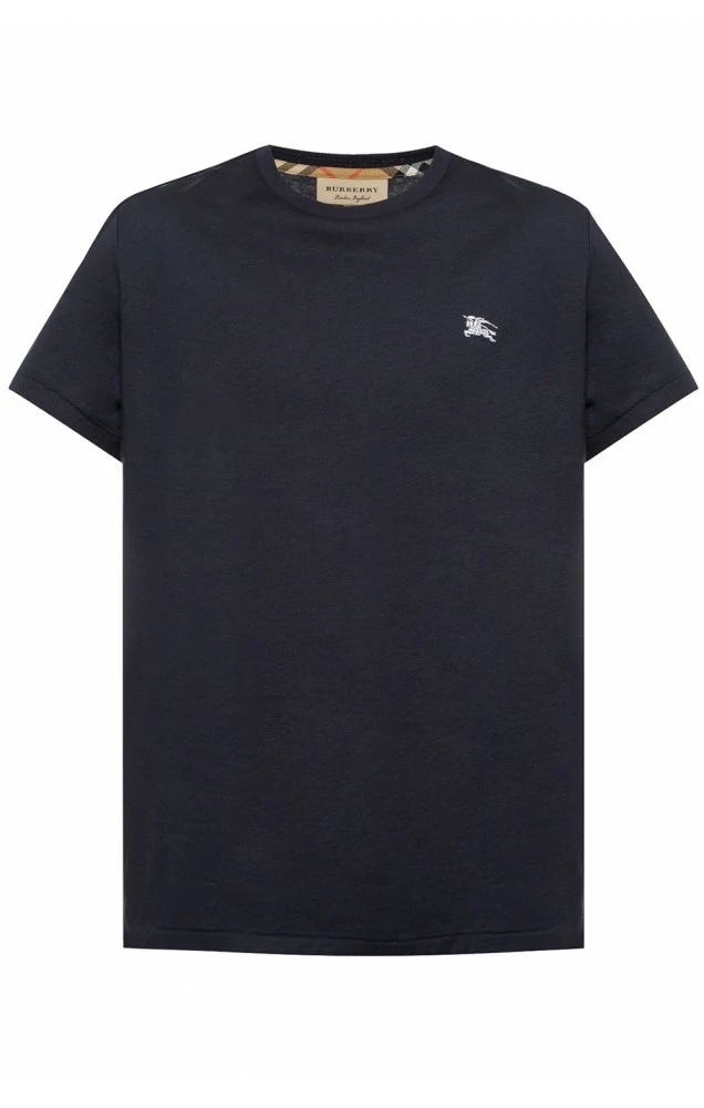 Burberry Pánské TmavěModré Triko 1 Burberry Pánské TmavěModré Triko