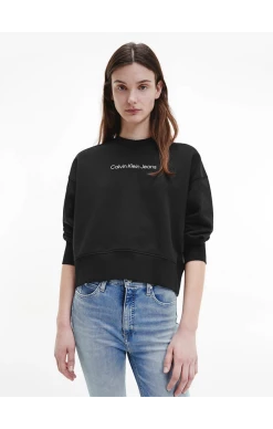 Calvin Klein Dámská Černá Mikina Relaxed Logo