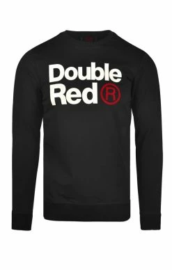 Double Red Sweatshirt FABULOUS Black