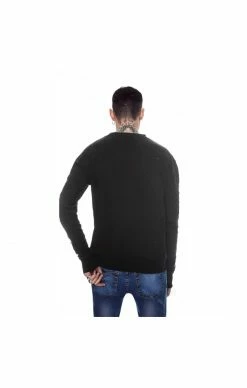 Favela Mikina 6 Favela Mikina -MIKINY Prodejní prodejna favela distressed sweatshirt black 2