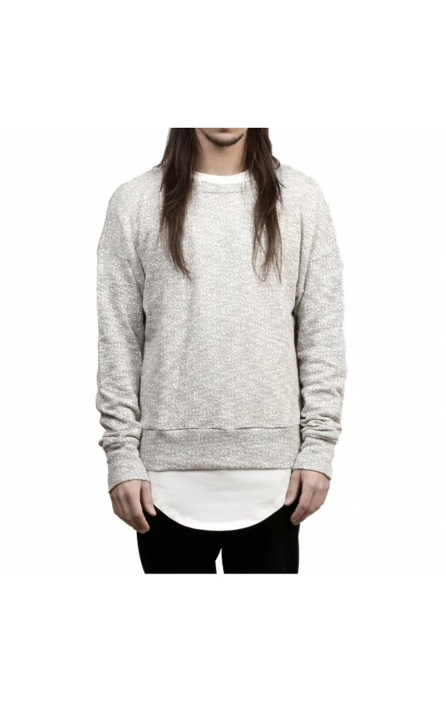 Favela Light Grey Overknit Sweater 1 Favela Light Grey Overknit Sweater