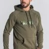 Gianni Kavanagh Army Green Mystic Reflection Hoodie