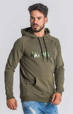 Gianni Kavanagh Army Green Mystic Reflection Hoodie