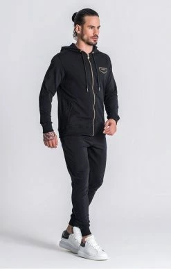 Gianni Kavanagh Černá Mikina Na Zip -MIKINY Prodejní prodejna gianni kavanagh black core jacket 2