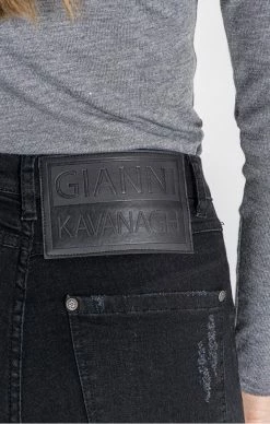 Gianni Kavanagh Černé Dámské Jeany -MIKINY Prodejní prodejna gianni kavanagh black core ripped jeans 5