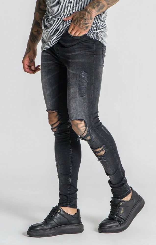 Gianni Kavanagh Černé Pánské Jeany 2 Gianni Kavanagh Černé Pánské Jeany – Bild 2