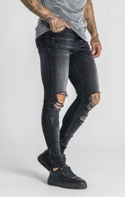 Gianni Kavanagh Černé Pánské Jeany 11 Gianni Kavanagh Černé Pánské Jeany -MIKINY Prodejní prodejna gianni kavanagh black destiny jeans 5