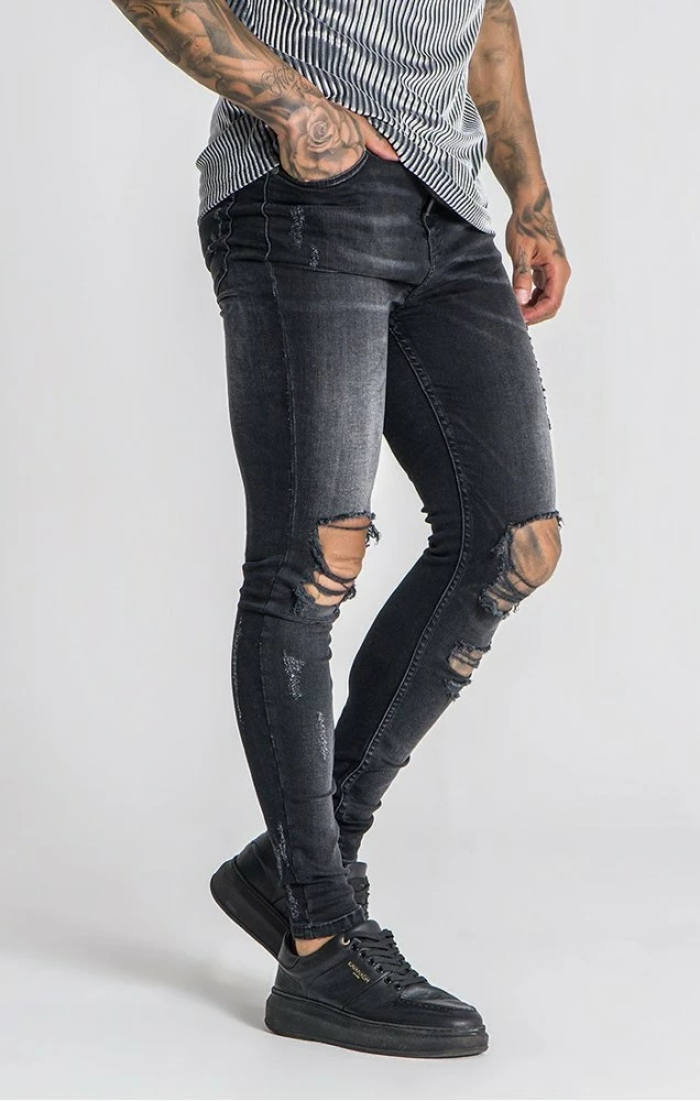 Gianni Kavanagh Černé Pánské Jeany 6 Gianni Kavanagh Černé Pánské Jeany – Bild 6