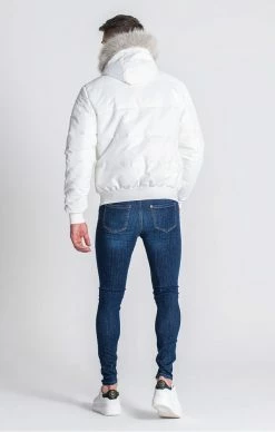 Gianni Kavanagh Pánská Bílá Zimní Bunda Dublin -MIKINY Prodejní prodejna gianni kavanagh black dublin jacket 11