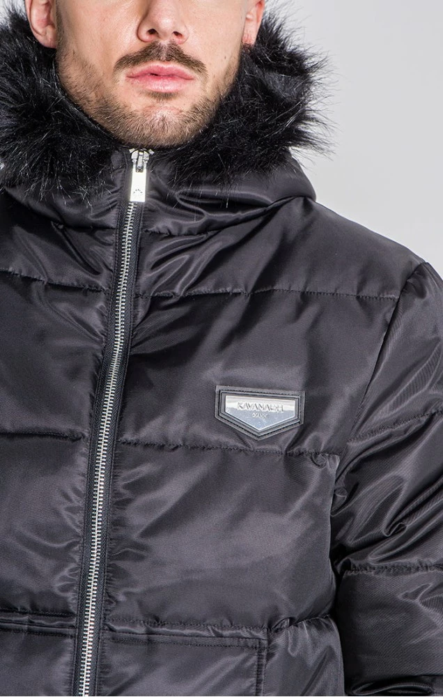 Gianni Kavanagh Pánská Černá Zimní Bunda Dublin 3 Gianni Kavanagh Pánská Černá Zimní Bunda Dublin – Bild 3