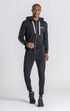 Gianni Kavanagh Černá Mikina Na Zip -MIKINY Prodejní prodejna gianni kavanagh black id jacket 2