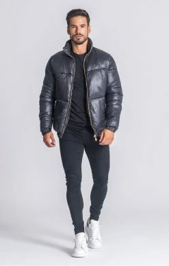 Gianni Kavanagh Černá Zimní Bunda