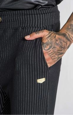 Gianni Kavanagh Černé Pánské Kalhoty -MIKINY Prodejní prodejna gianni kavanagh black no sleep trousers 1