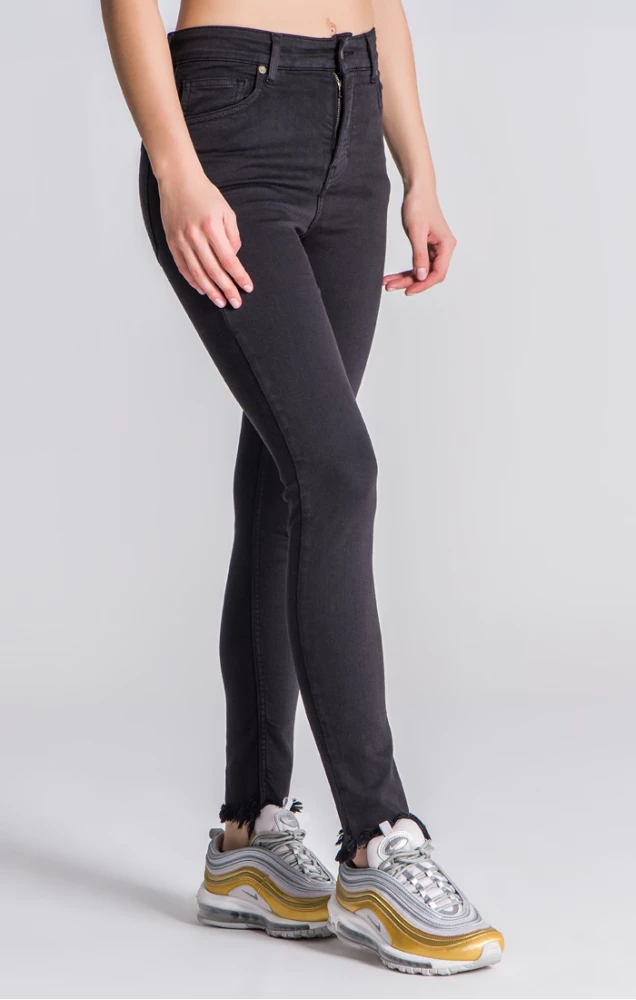 Gianni Kavanagh Black Skinny Jeans With Golden Circle Embroidery 3 Gianni Kavanagh Black Skinny Jeans With Golden Circle Embroidery – Bild 3