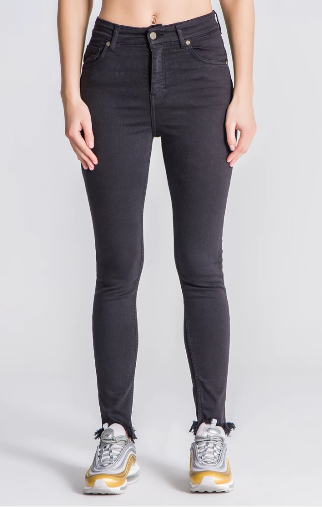 Gianni Kavanagh Black Skinny Jeans With Golden Circle Embroidery 5 Gianni Kavanagh Black Skinny Jeans With Golden Circle Embroidery – Bild 5