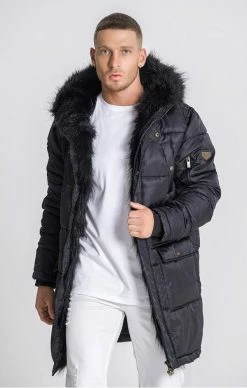 MIKINY Prodejní prodejna -MIKINY Prodejní prodejna gianni kavanagh black st moritz coat 1