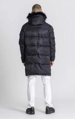 Gianni Kavanagh Pánská Černá Parka -MIKINY Prodejní prodejna gianni kavanagh black st moritz coat 5