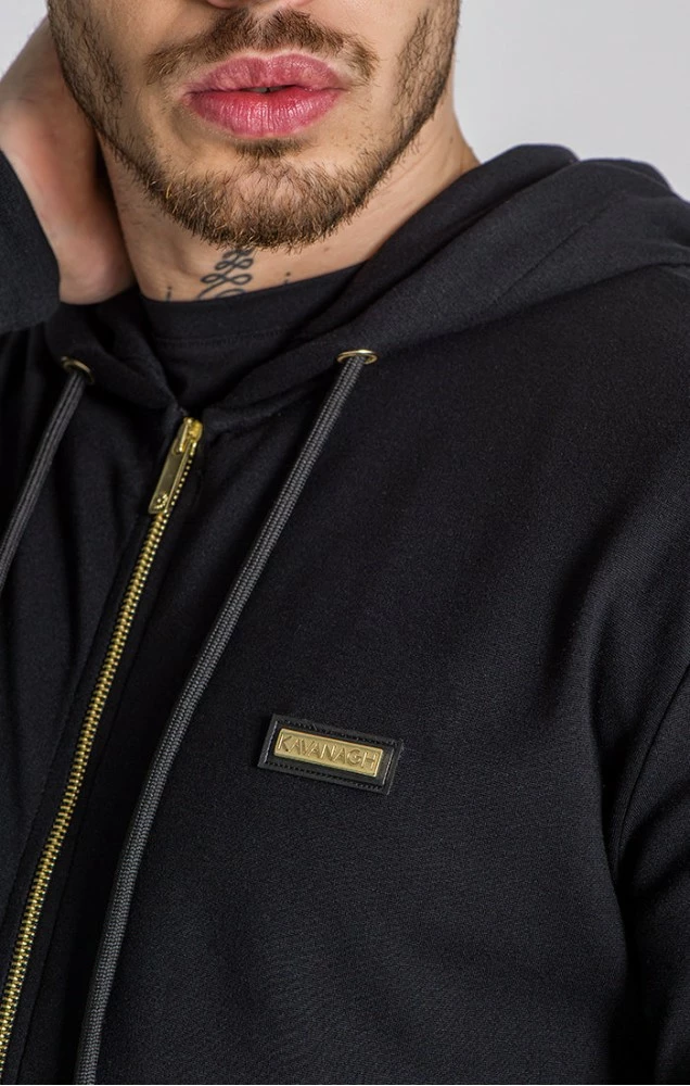 Gianni Kavanagh Pánská Černá Mikina Na Zip Sublime 2 Gianni Kavanagh Pánská Černá Mikina Na Zip Sublime – Bild 2