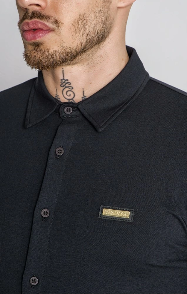 Gianni Kavanagh Černá Pánská Košile Sublime 2 Gianni Kavanagh Černá Pánská Košile Sublime – Bild 2