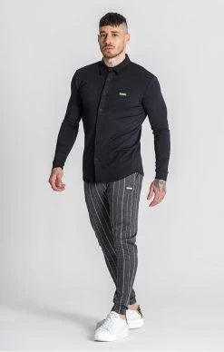 Gianni Kavanagh Černá Pánská Košile Sublime 6 Gianni Kavanagh Černá Pánská Košile Sublime -MIKINY Prodejní prodejna gianni kavanagh black sublime shirt 6