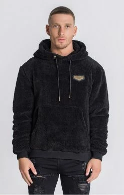 Gianni Kavanagh Černá Pánská Mikina Sherpa