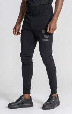 Gianni Kavanagh Černé Pánské Tepláky Text Me