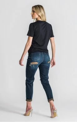 Gianni Kavanagh Dámské Černé Triko Theater -MIKINY Prodejní prodejna gianni kavanagh black theater tee 2