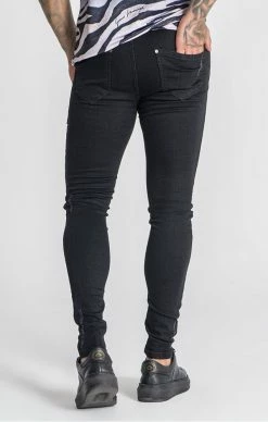 Gianni Kavanagh Černé Jeany Tigr -MIKINY Prodejní prodejna gianni kavanagh black tiger jeans 4