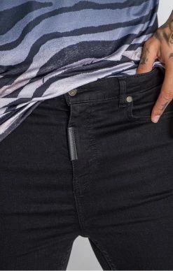 Gianni Kavanagh Černé Jeany Tigr -MIKINY Prodejní prodejna gianni kavanagh black tiger jeans 5