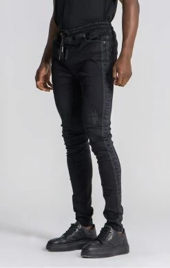 Gianni Kavanagh Černé Pánské Jeany 9 Gianni Kavanagh Černé Pánské Jeany -MIKINY Prodejní prodejna gianni kavanagh black yin yang skinny jeans 3