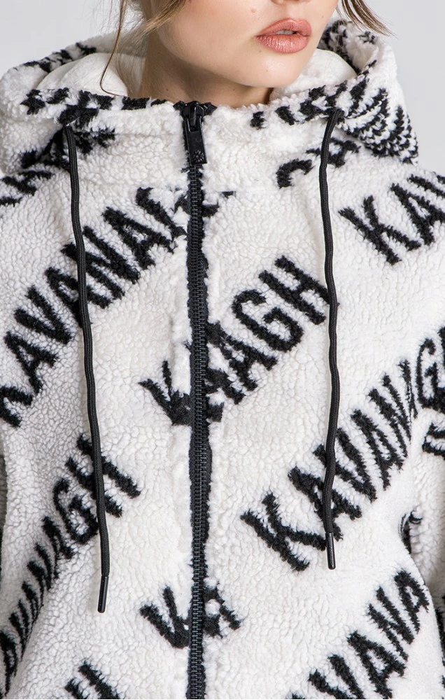 Gianni Kavanagh Dámská Bílá Bunda Queens Sherpa 2 Gianni Kavanagh Dámská Bílá Bunda Queens Sherpa – Bild 2