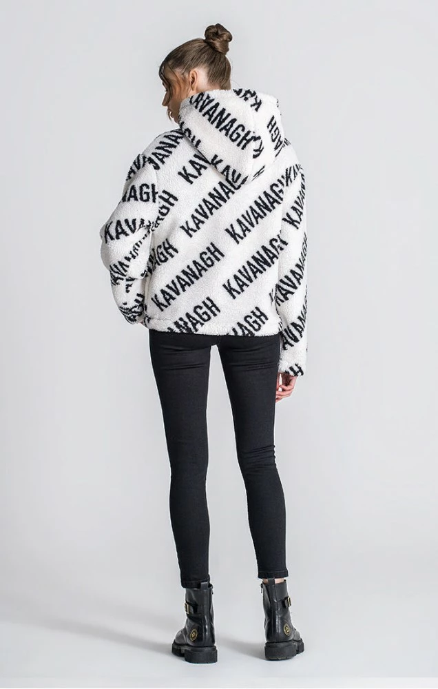 Gianni Kavanagh Dámská Bílá Bunda Queens Sherpa 4 Gianni Kavanagh Dámská Bílá Bunda Queens Sherpa – Bild 4