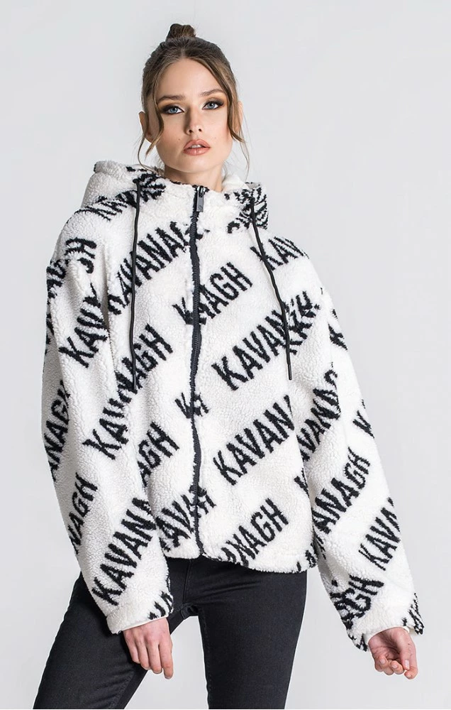 Gianni Kavanagh Dámská Bílá Bunda Queens Sherpa 1 Gianni Kavanagh Dámská Bílá Bunda Queens Sherpa