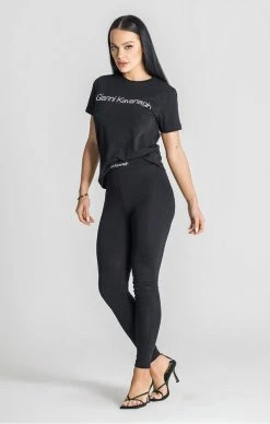 Gianni Kavanagh Dámské Černé Tričko Black Essence Tee -MIKINY Prodejní prodejna gianni kavanagh damske cerne tricko black essence tee 2