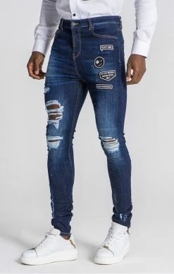 Gianni Kavanagh TmavoModré Jeany Pro Muže