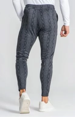 Gianni Kavanagh Kalhoty S Hadím Vzorem -MIKINY Prodejní prodejna gianni kavanagh dark grey oxford pants 3