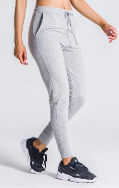 Gianni Kavanagh Grey Melange Joggers With GK White Embroidery -MIKINY Prodejní prodejna gianni kavanagh grey melange joggers with gk white embroidery 2