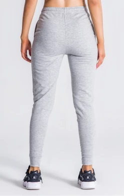 Gianni Kavanagh Grey Melange Joggers With GK White Embroidery -MIKINY Prodejní prodejna gianni kavanagh grey melange joggers with gk white embroidery 3