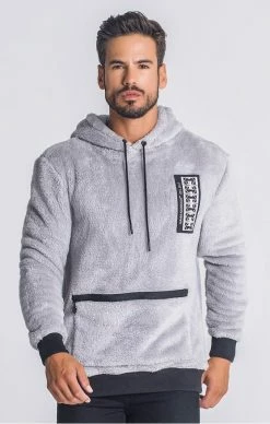 Gianni Kavanagh Grey Off Limits Sherpa Hoodie