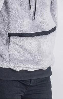 Gianni Kavanagh Grey Off Limits Sherpa Hoodie -MIKINY Prodejní prodejna gianni kavanagh grey off limits sherpa hoodie 4