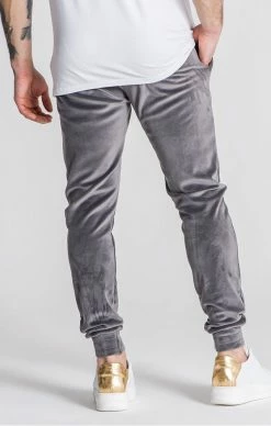 Gianni Kavanagh Pánské Šedé Semišové Tepláky Hot -MIKINY Prodejní prodejna gianni kavanagh grey that s hot joggers 4