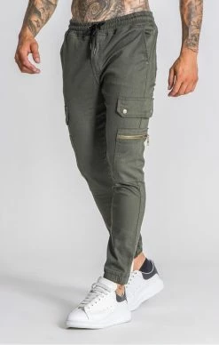 Gianni Kavanagh Khaki Regular Fit Cargo Pants