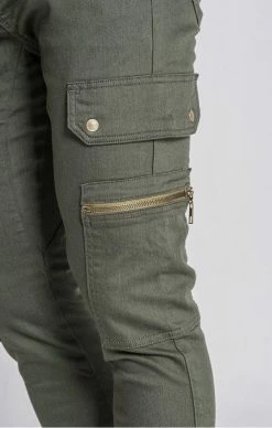 Gianni Kavanagh Khaki Regular Fit Cargo Pants -MIKINY Prodejní prodejna gianni kavanagh khaki regular fit cargo pants 4