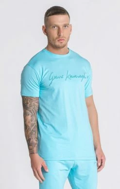 Gianni Kavanagh Pánské SvětleModré Triko