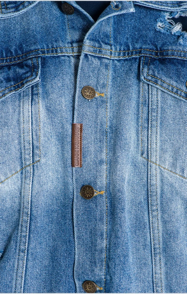 Gianni Kavanagh Jeansová Pánská Bunda 3 Gianni Kavanagh Jeansová Pánská Bunda – Bild 3