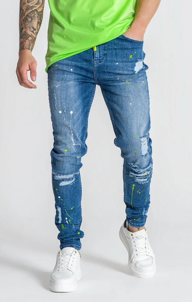 Gianni Kavanagh Medium Blue Torsion Skinny Jeans 2 Gianni Kavanagh Medium Blue Torsion Skinny Jeans – Bild 2