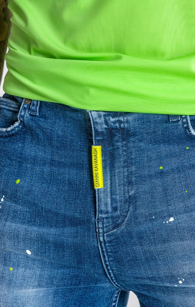 Gianni Kavanagh Medium Blue Torsion Skinny Jeans 4 Gianni Kavanagh Medium Blue Torsion Skinny Jeans – Bild 4