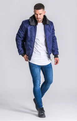 Gianni Kavanagh Navy Blue Vintage Coat -MIKINY Prodejní prodejna gianni kavanagh navy blue vintage coat 2